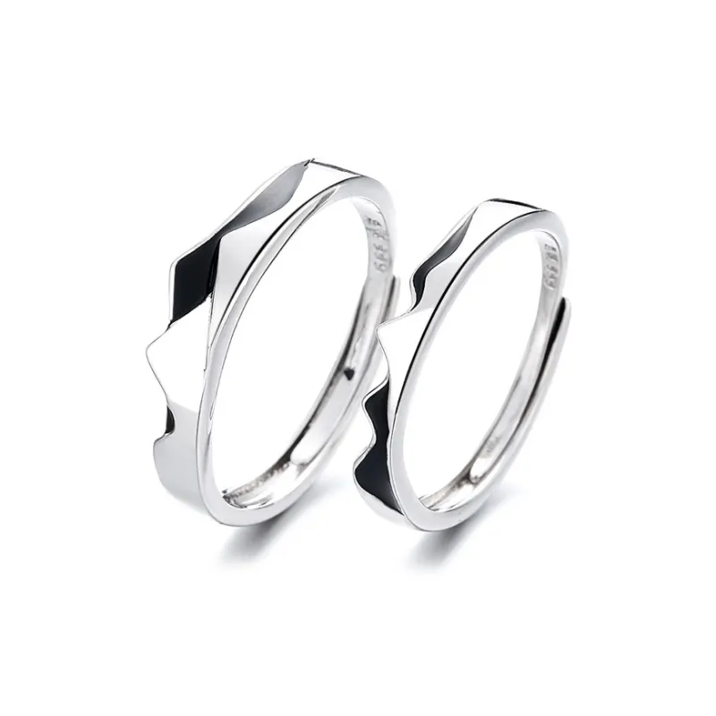 KLFOOK 999 Fine Silver Rings Unisex-0