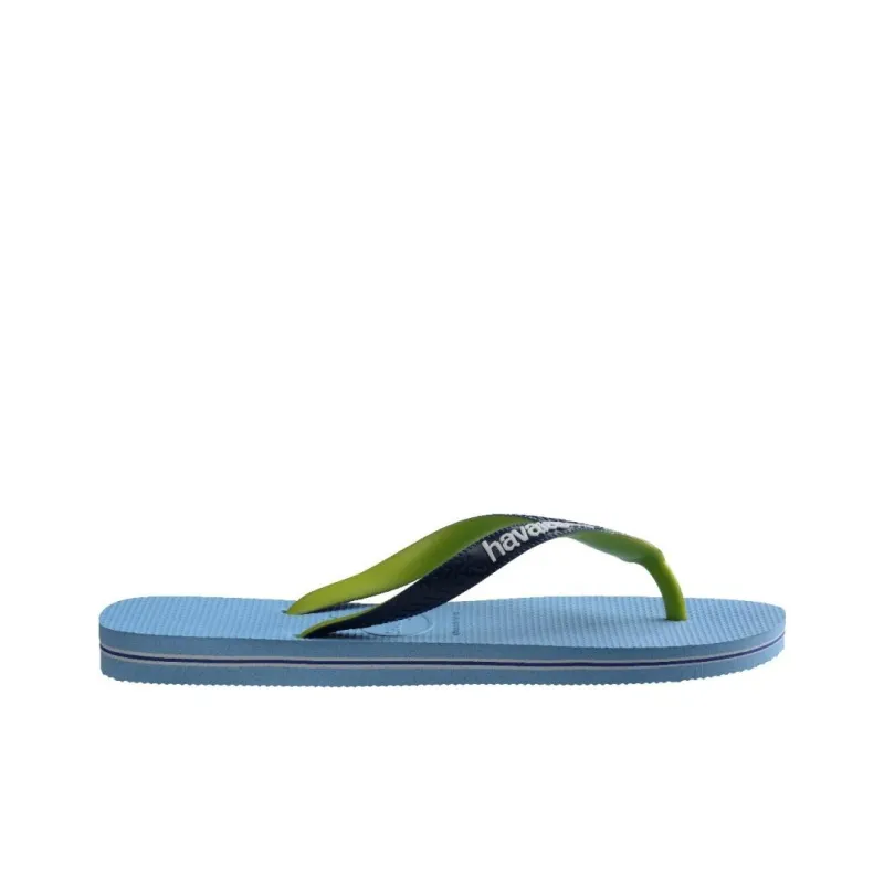 Havaianas Rubber Sole Abrasion Resistant Flip Flops Women's Blue-1