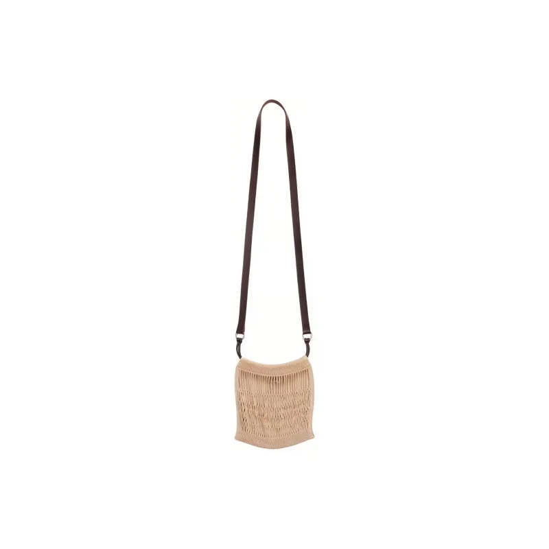 Lemaire Nylon Shoulder Bag, Crossbody Bag Mini Women's Light Beige-0