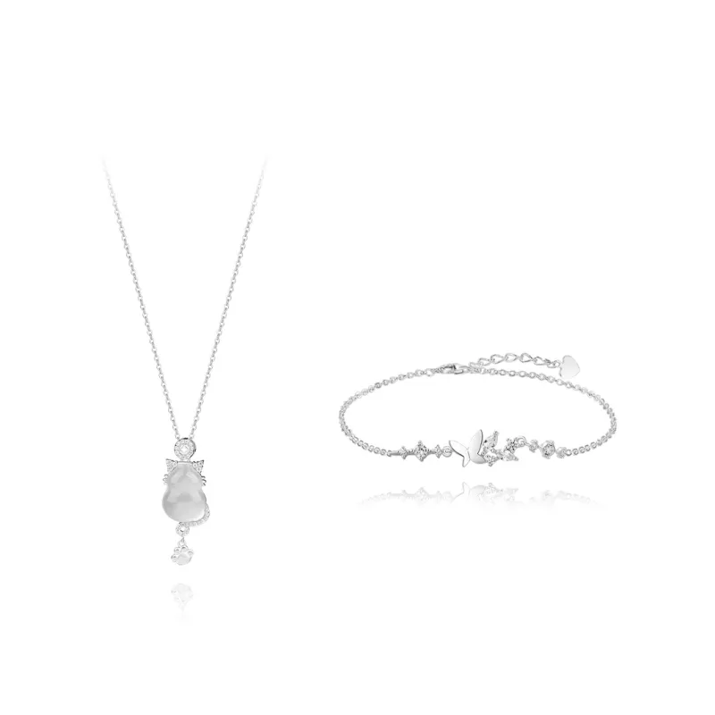 BLANK IN BLANK Zircon Necklaces Women's Bestie Girlfriend Couple Birthday Gift Girl-2