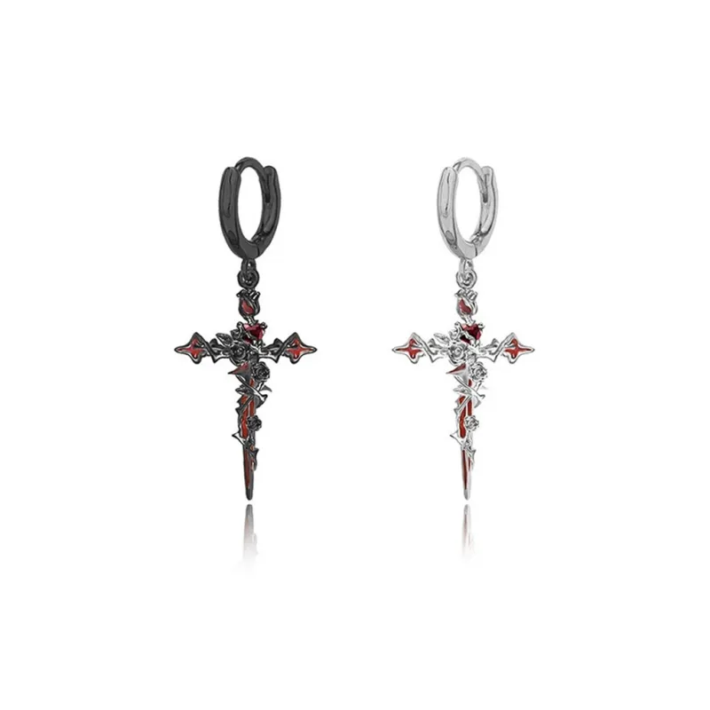 Asia Star Alloy Earrings Unisex-4