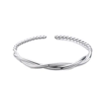 NSAOT 999 Fine Silver Sterling Silver Bracelets Women's