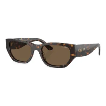 VOGUE Tortoiseshell-effect Rectangle-frame Sunglasses