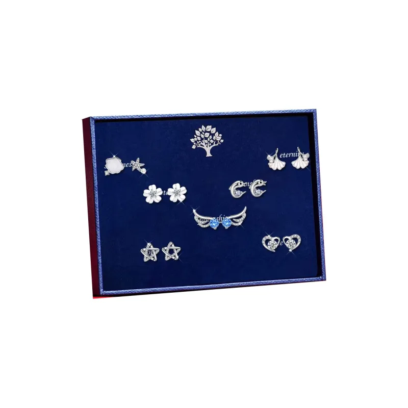GAGA S 990 Silver Stud Earrings Women's-1