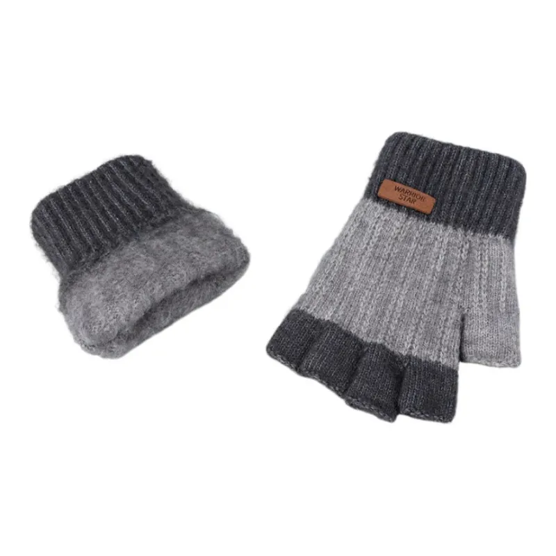 Warrior Knitted Fabric Knit Gloves Unisex-4