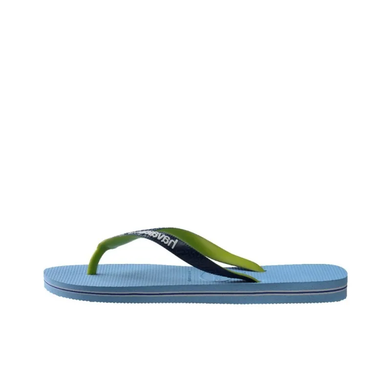 Havaianas Rubber Sole Abrasion Resistant Flip Flops Women's Blue-0