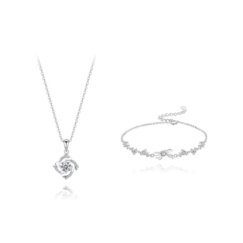 BLANK IN BLANK Sterling Silver Necklaces Women's Birthday Bestie Couple Gift For Girl-3