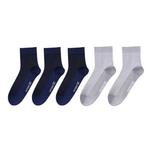 MIIOW Mid Calf Socks Men's 5 Pack