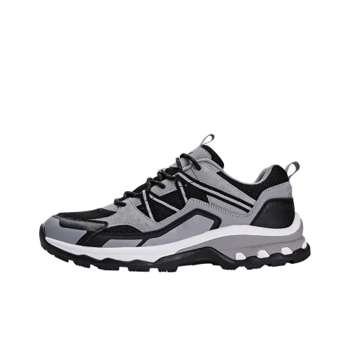 PONY Anti-Slip Wear-Resistant Low-Top Casual Shoes Unisex Gray