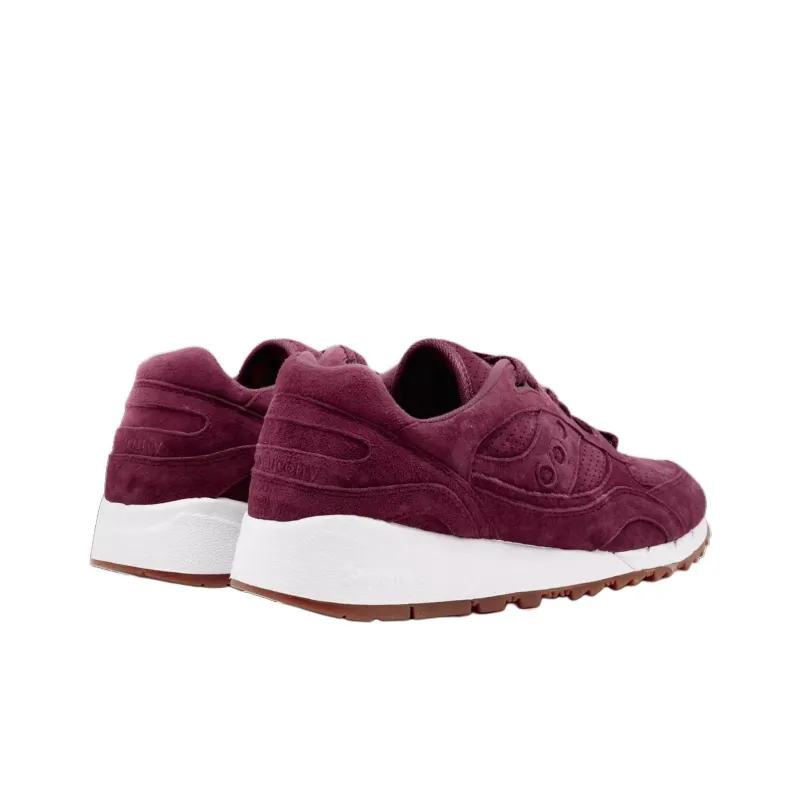 Saucony Shadow 6000 Burgundy Suede Packer Shoes-2