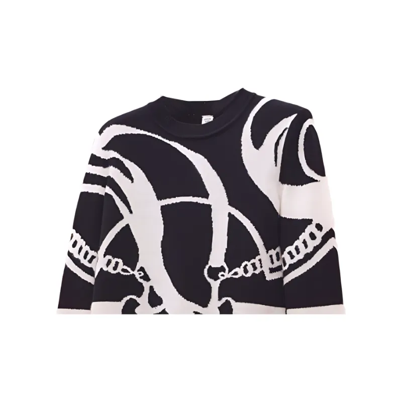HERMES FW22 Cashmere Sweater Women's Black-3