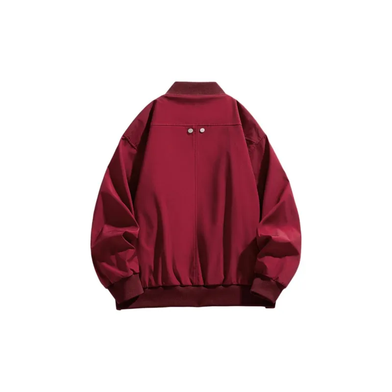 JASONWOOD Jackets Coats Unisex Burgundy-1