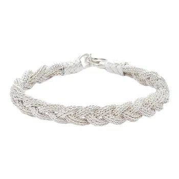 LUCKYMOJO 990 Silver Pure Silver Bracelets Unisex