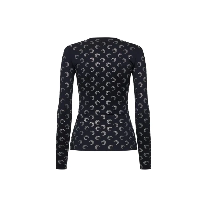 Marine Serre Moon Embellished Crewneck Top-1