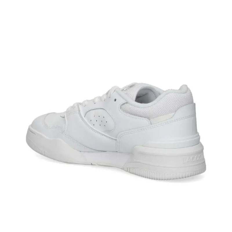 LACOSTE Lineshot Slip Resistant Low Top Skateboard Shoes Women's White-3