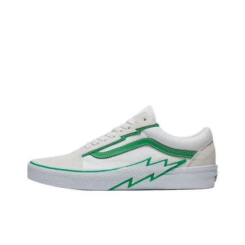 Old Skool Vans 'Bolt White Green'