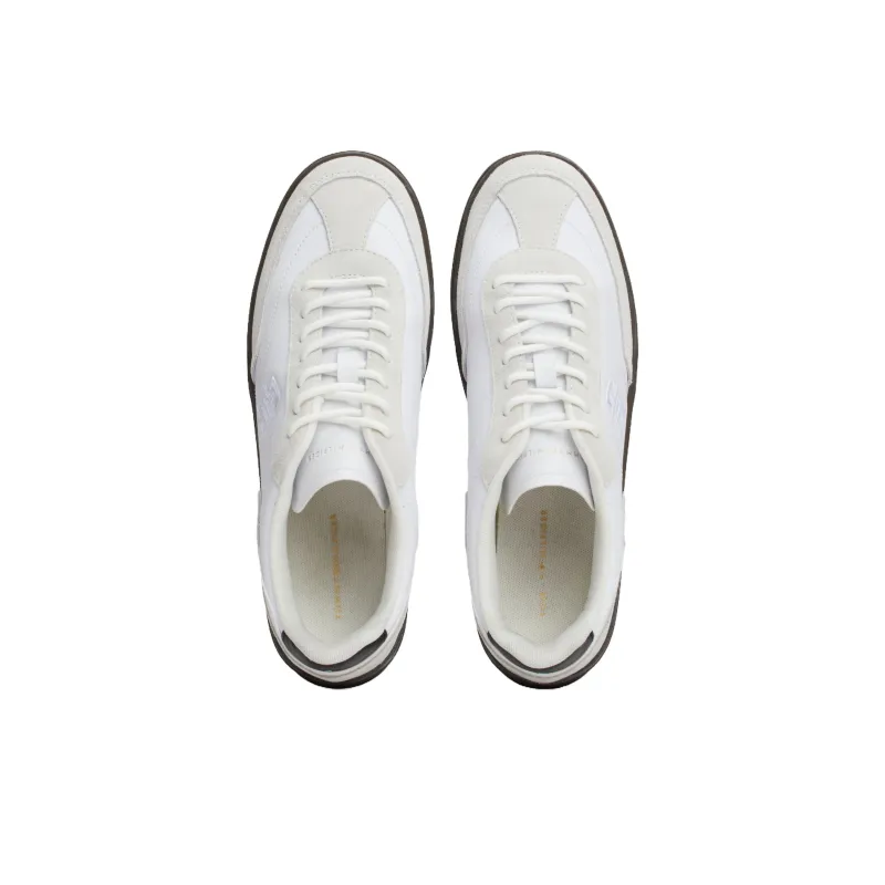 Tommy Hilfiger Heritage Low Top Skateboard Shoes Women's White Beige Brown-3