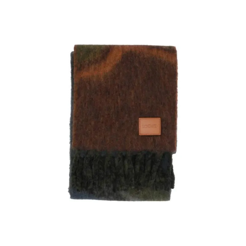 LOEWE Marble Patterned Tone Jacquard Scarf-1