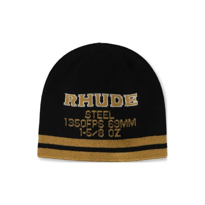 RHUDE Intarsia knit Logo Beanie-0