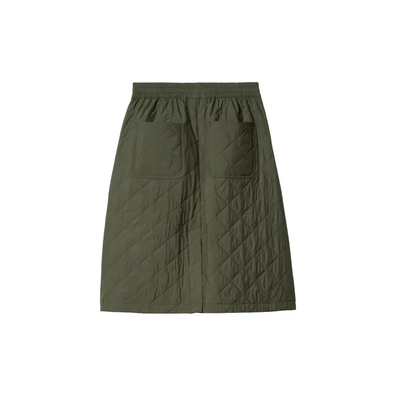 Carhartt WIP FW24 W' Selma Skirt Casual Long Skirts Women's Army Green-1