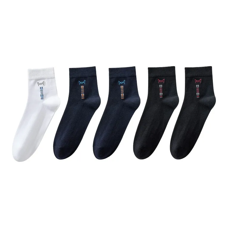MIIOW Mid Calf Socks Men's 5 Pack-13