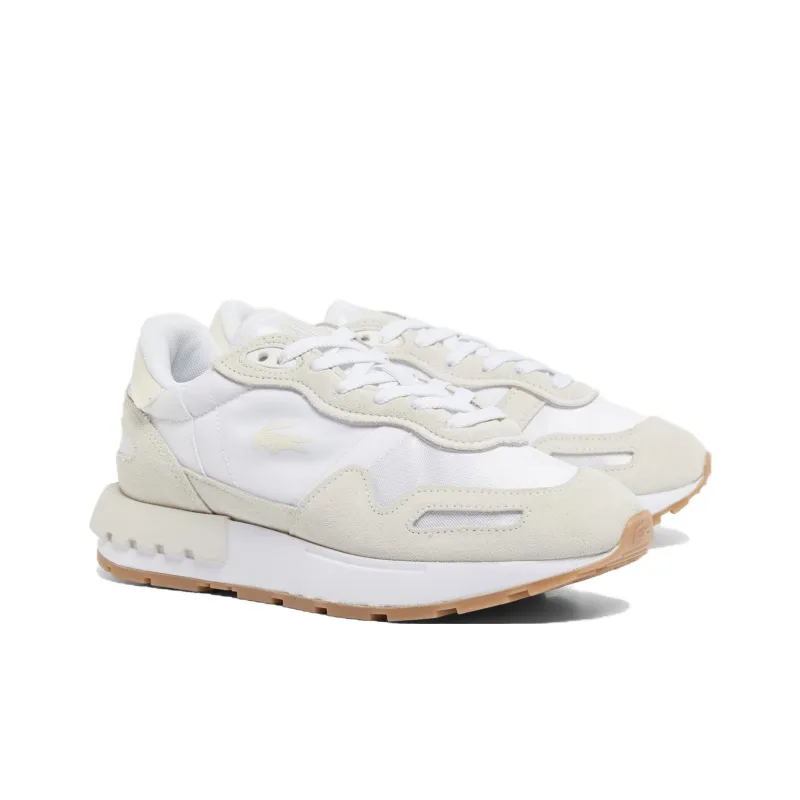 LACOSTE Partner 70S Slip Resistant Low Top Casual Shoes Women's White Beige-2