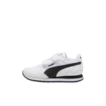 PUMA ST Runner V4 Anti Slip Wear Resistant Low Top Kids Lifestyle Shoes White Children Aged 3 7 Years Old