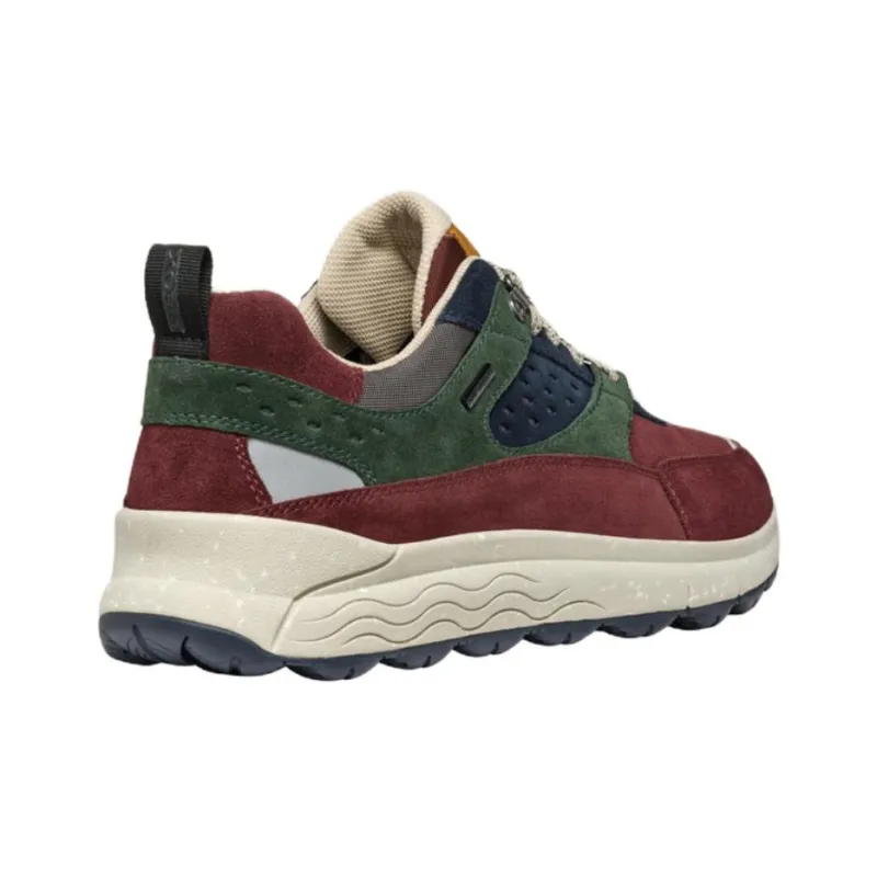 GEOX Spherica 4x4 Ab Anti-Slip Wear-Resistant Low-Top Casual Shoes Men's Red Green Blue-3