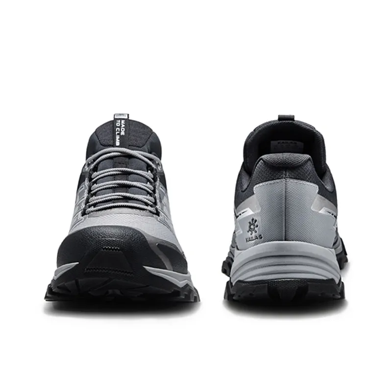 KAILAS Anti Slip And Wear Resistant Water Resistant Low Top Hiking Trekking Shoes Men's Metallic Silver Gray-3
