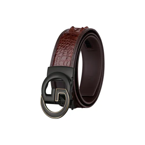 Jaylen Oos Crocodile Leather Leather Belts Men's 3.5cm