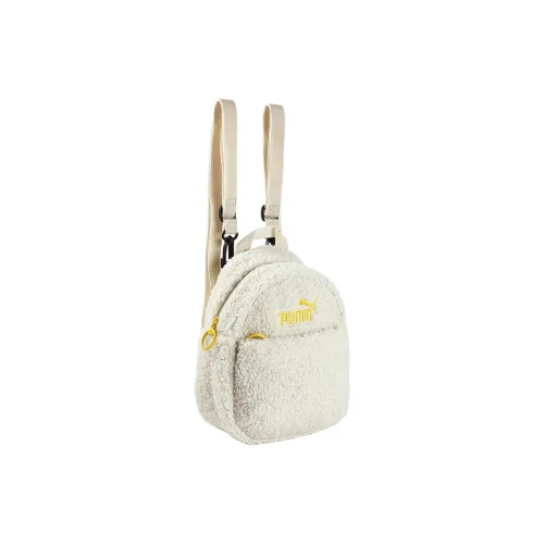 PUMA Polyester Backpack Medium Size Women's Beige