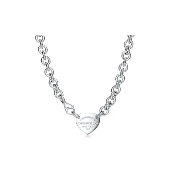 TIFFANY & CO. Sterling Silver Necklaces Unisex Silver