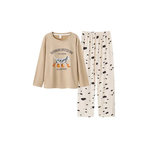 Follow The United States Pajama Set Women's Khaki