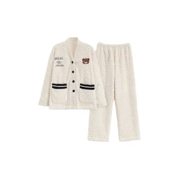 Ordifen Pajama Set Women's Milk White