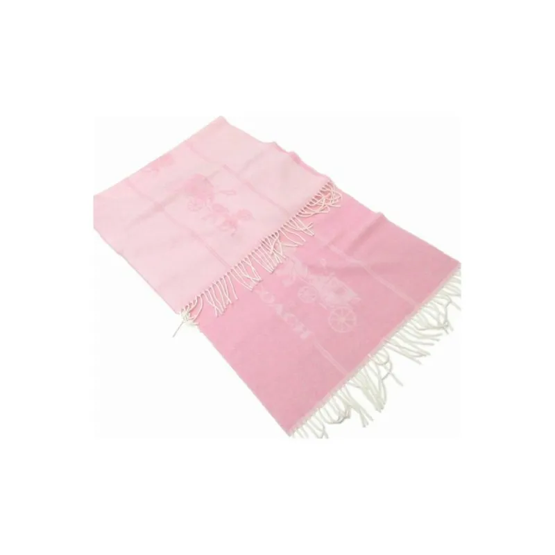 COACH Knit Scarves Women's Pink-1