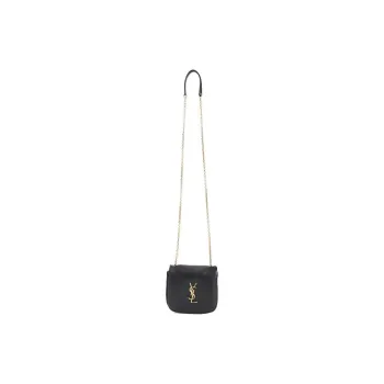 SAINT LAURENT Lambskin Crossbody Bag, Shoulder Bag Women's Black