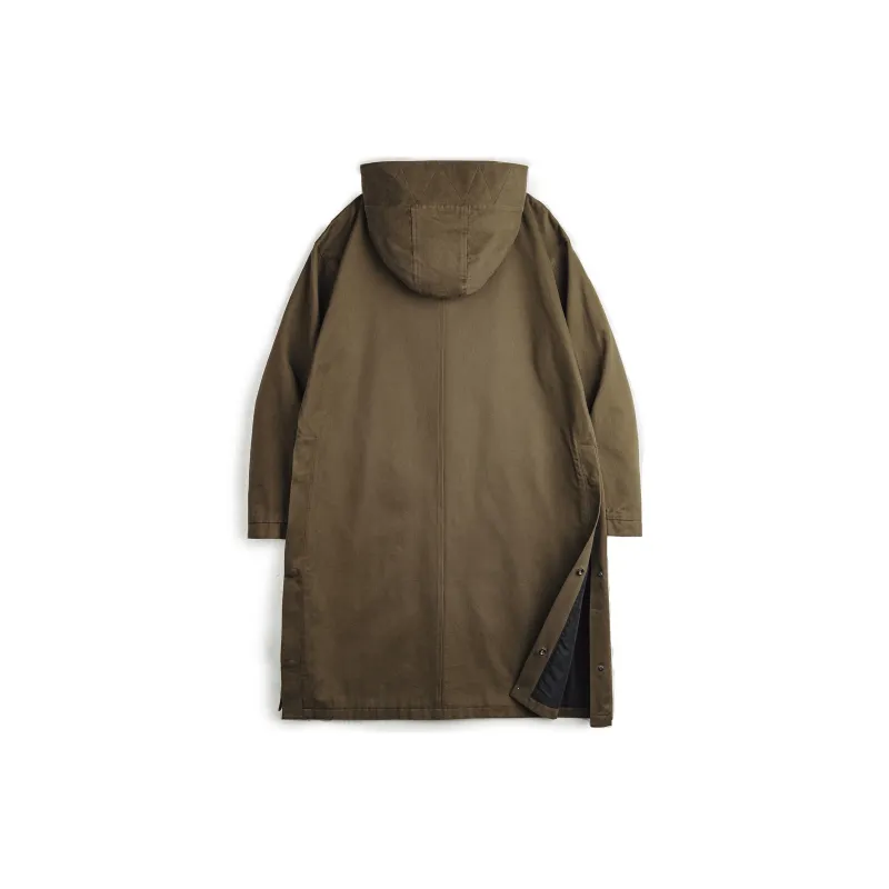 MADEN Trench Coats Men Coffee Loose Fit, Runs Large-1
