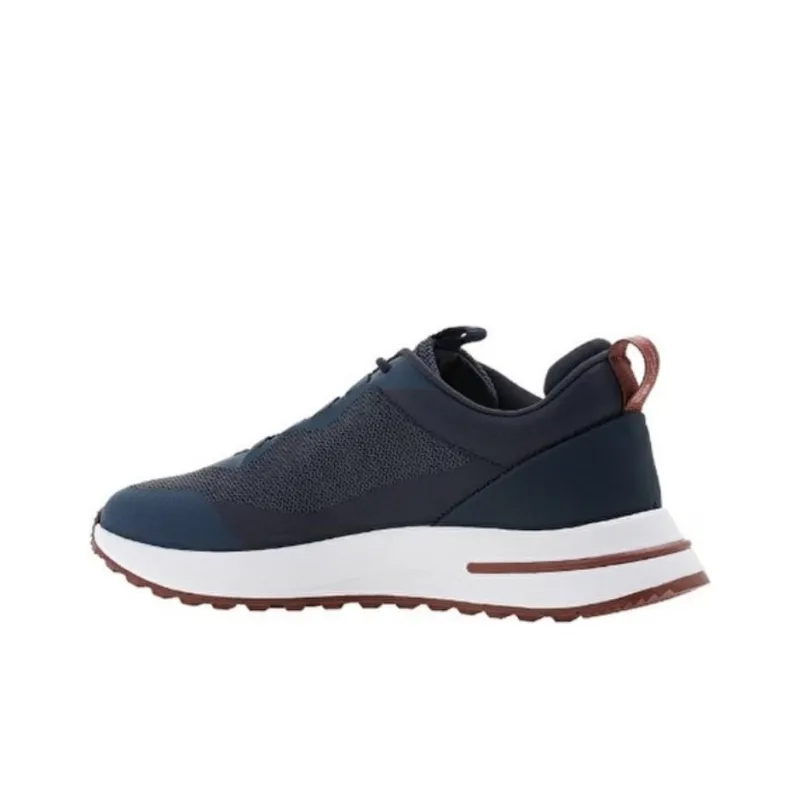 Loro Piana Abrasion Resistant Low Top Casual Shoes Men's Blue Gray-3