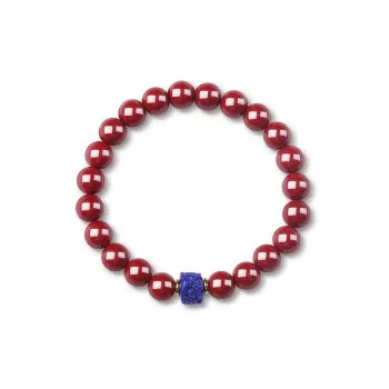 Moon Jewelry Reconstructed Cinnabar Bracelets Unisex