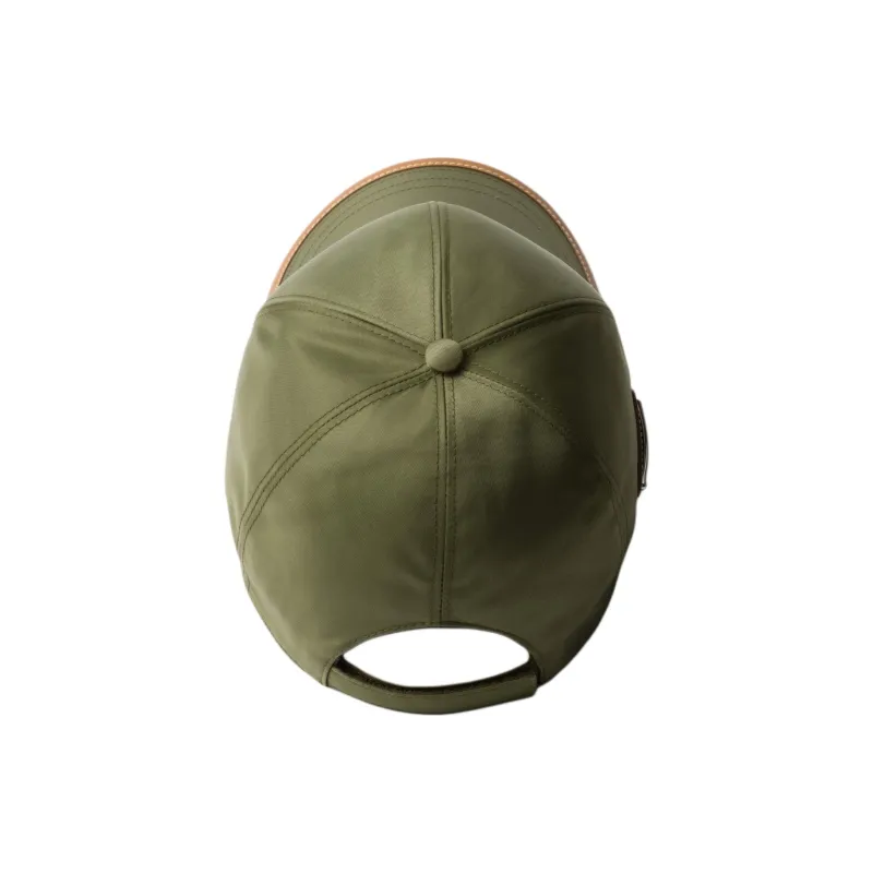 PRADA Nylon Baseball Caps Men's Army Green-2