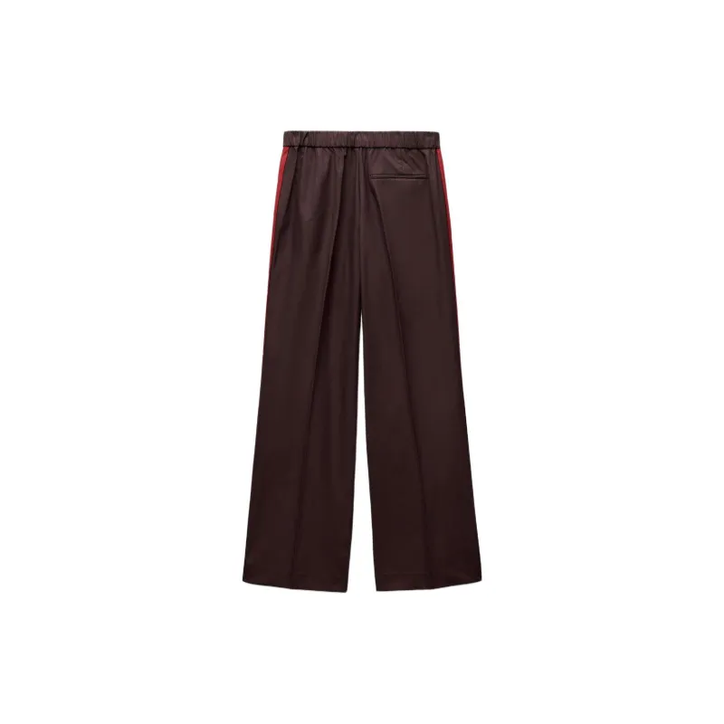 ZARA Trf Casual Pants Women's Burgundy-1