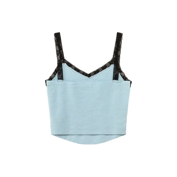 CHUU Tank Tops Women's Gray Blue-1