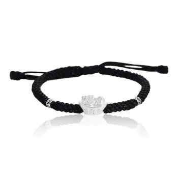 FOREVER MELODY Sterling Silver Rope Bracelets Unisex