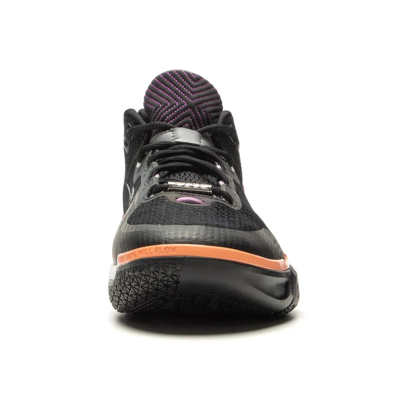 LiNing Wode Phantom 6 Cushioning Anti Slip And Wear Resistant Lightweight Rebound Low Top Basketball Shoes Men's Black-4