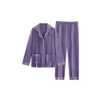 Ordifen Pajama Set Women's Elegant Purple