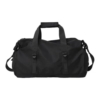 DOSRFINI Oxford Portable Sports & Fitness Bag With Football Travel Bag Men's Black