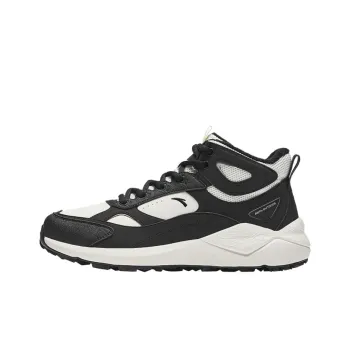 Anta Pedal Island Anti Slip Wear Resistant High Top Casual Shoes Men's White Black