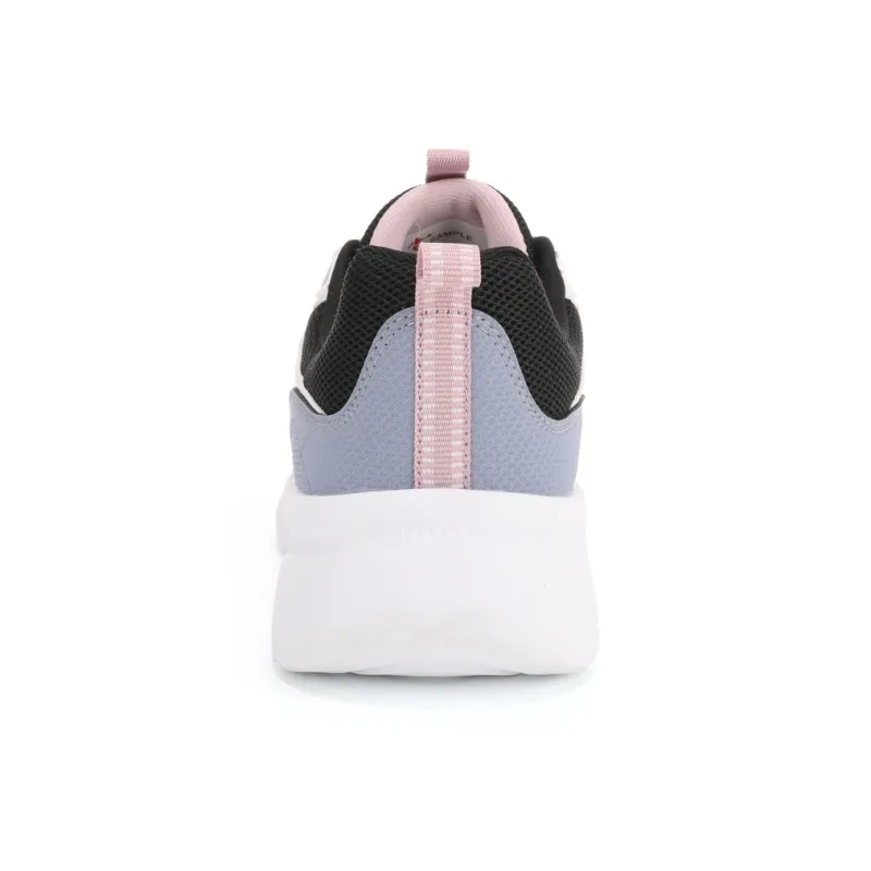 QIAODAN Cushioned Wear-Resistant Water-Resistant Low-Top Casual Running Shoes Women's Black White-3