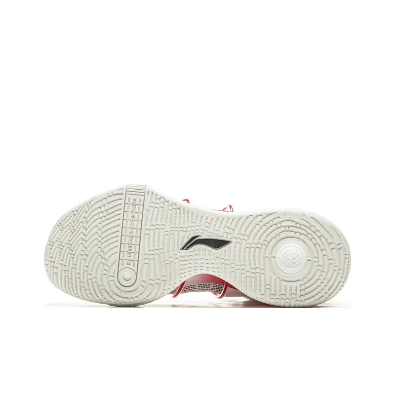 LiNing Speed 8 Premium Cushioning Anti Slip And Wear Resistant Low Top Light Foam/䨻 Basketball Shoes Men's White Red-6