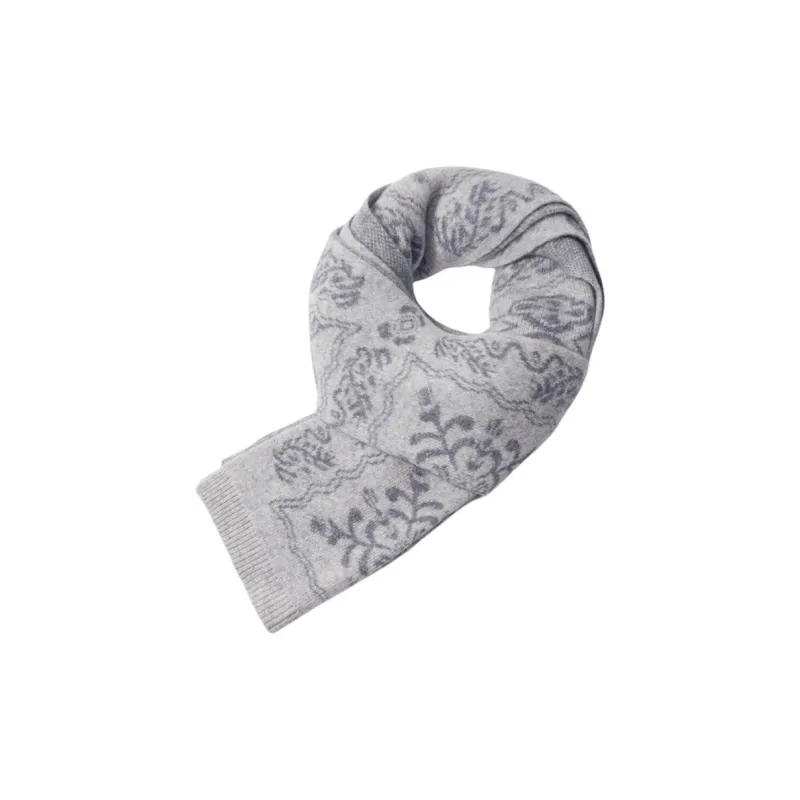 H YXIANG Wool Knit Scarves Women's-12